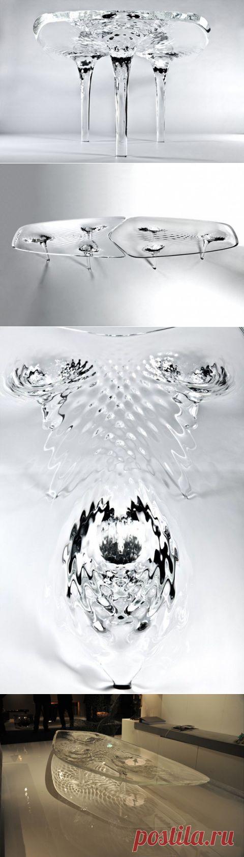 Растекающийся стол «Luqiud Glacier Table» | Интерьер и Дизайн