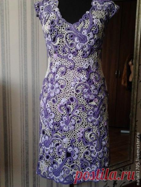 Платье Кружевная симфония - платье,платье вязаное,платье летнее,платье вечернее