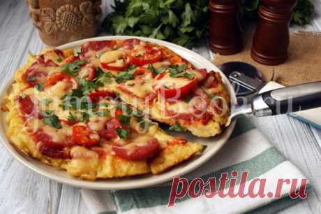 Картофельная пицца на сковороде - пошаговый рецепт с фото