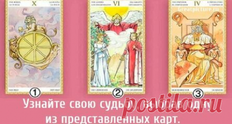 Узнайте свою судьбу, выбрав одну из представленных карт.