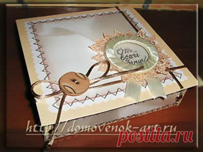 Подарочная коробка своими руками для мыла