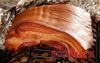 Домашнее копчение сала.