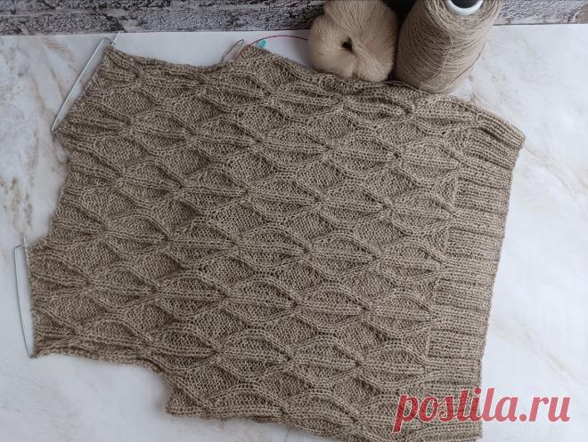 Базовый свитер с узором от Shein. Описание процесса. | Людмила Пряжевская творчество на спицах | Дзен