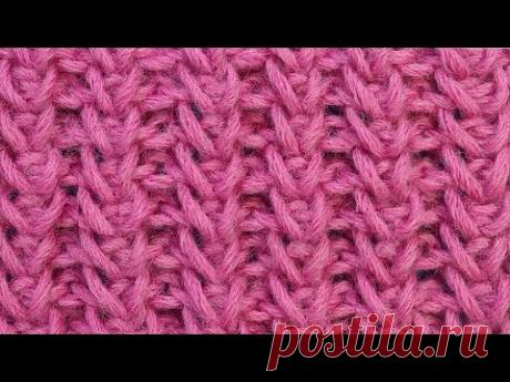 Для любителей экзотики. Сложная резинка - Лучшие узоры вязания спицами