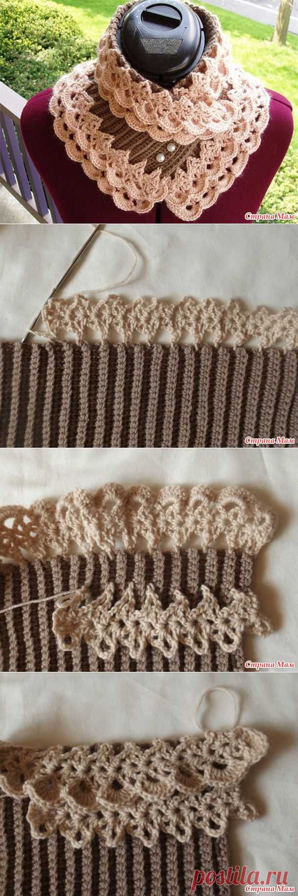 Ажурный воротник-шарфик Austen Lace Muffler - Вяжем вместе он-лайн - Страна Мам