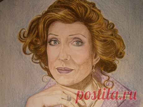 Лина Волоцкова &quot;ИННА ЧУРИКОВА&quot; акварел.каранд.
