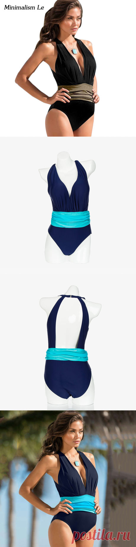 Минимализм бандаж сдельный купальник 2017 сексуальный монокини из кусков женский купальник женские купальники BK783 купить на AliExpress