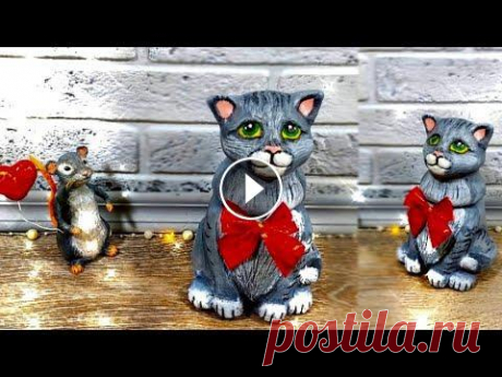 Как сделать КОТА из СТЕКЛЯННОЙ БАНКИ своими руками. Поделки из СОЛЕНОГО ТЕСТА. JAR crafts. CAT. DIY. Как сделать КОТА из СТЕКЛЯННОЙ БАНКИ своими руками. Поделки из СОЛЕНОГО ТЕСТА. JAR crafts. CAT. DIY. В этом видео я покажу Вам, как сделать КОТА из СТ...