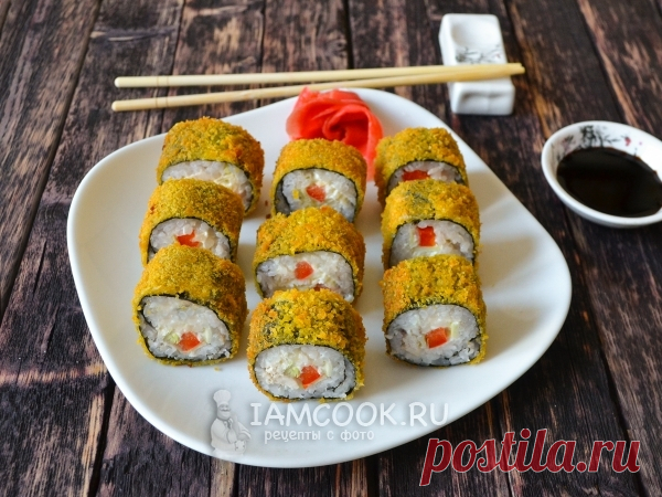 Жареные роллы с курицей — рецепт с фото на Русском, шаг за шагом. Вкуснейшие хрустящие жареные роллы с курицей, болгарским перцем и нежным сливочным сыром.