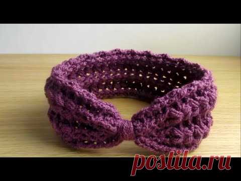 Crochet Headband Puff stitch Ear warmers tutorial Any Size - Happy Crochet Club