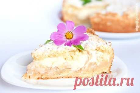 Это обязательно стоит попробовать! Шарлотка с заварным кремом — Вкусные рецепты