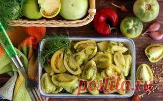 Соленые зеленые помидоры — 8 лучших рецептов