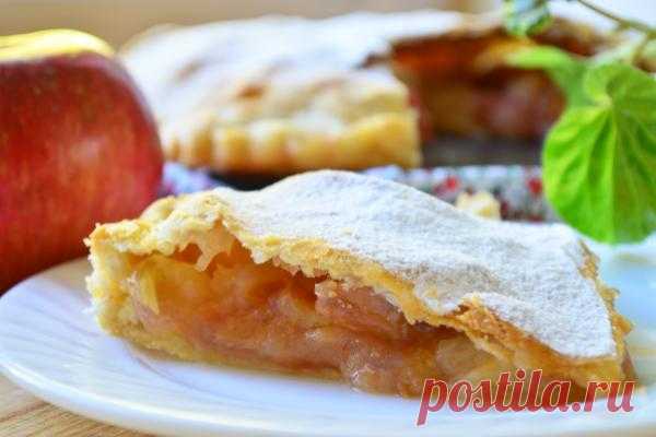 Закрытый хрустящий пирог с начинкой из яблок | CityWomanCafe.com