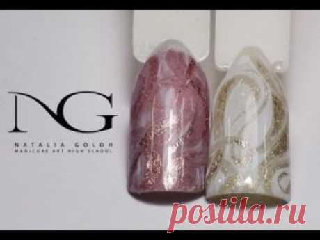 Морозные узоры на ногтях: зимний маникюр / New Years manicure
