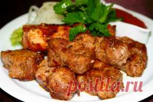 Свиной шашлык в пиве