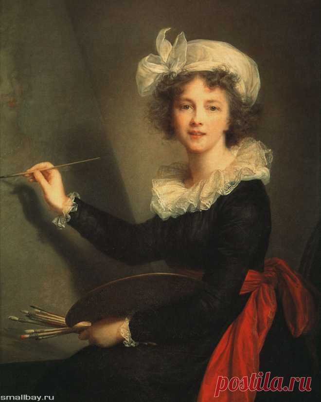 Схема вышивки «Виже-Лебрен Элизабет. Автопортрет с палитрой» (№163659) - Вышивка крестом