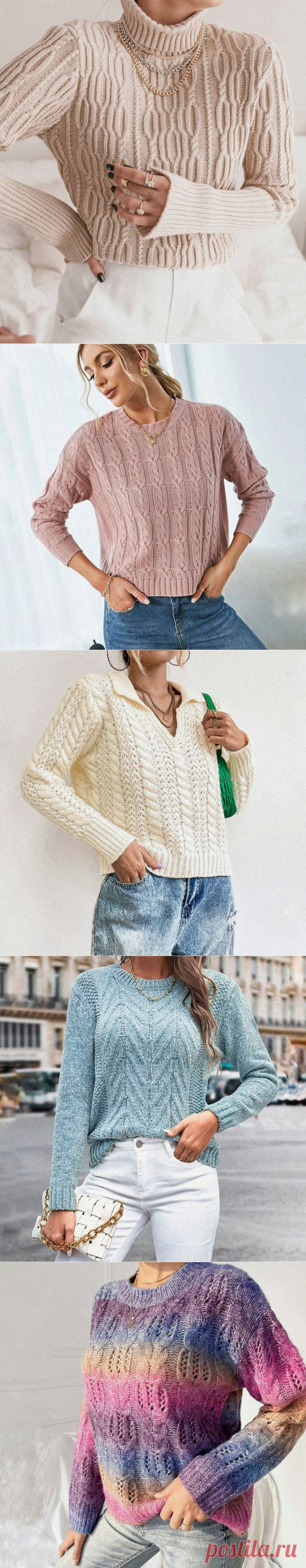 Вяжем косы и жгуты. Модели со схемами.