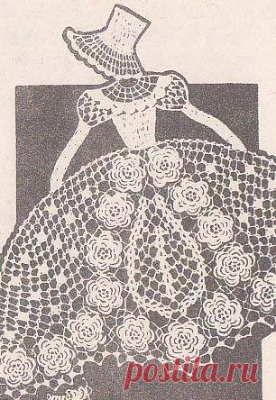 Crochet Irish Lace Sunbonnet Girl Vintage Chair Back Set Pattern | hollywoodpatterns - Crochet/Knitting on ArtFire