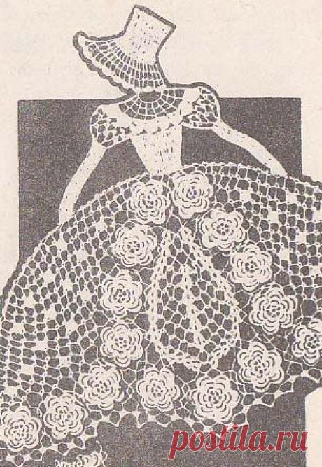 Crochet Irish Lace Sunbonnet Girl Vintage Chair Back Set Pattern | hollywoodpatterns - Crochet/Knitting on ArtFire