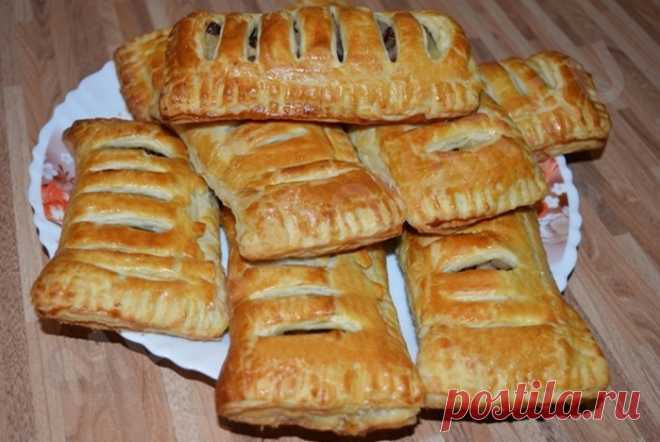 Яблочные слойки на пивном тесте