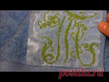 как вышивать на водорастворимой канве