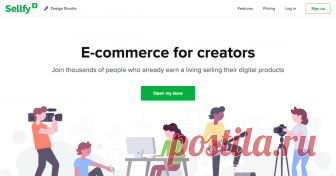 Создайте свой интернет-магазин для продажи цифровых продуктов----------------------------------------------------------------------------------------------------
Sellfy: Продажа Цифровых Загрузок И Файлов Онлайн