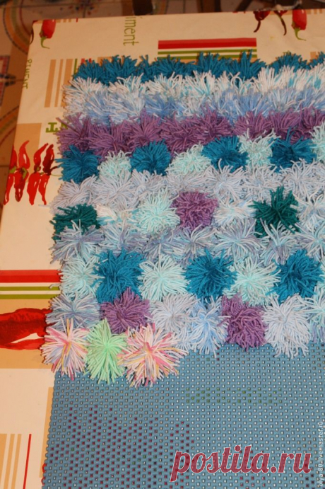 Коврик из пряжи