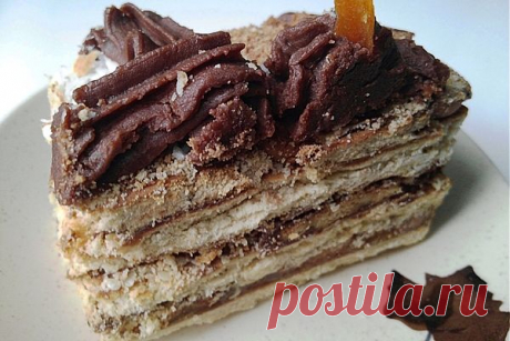 Вот это вкуснятина! Потрясающе вкусный тортик без выпечки! Пробуйте, не пожалеете! Торт из печенья &quot;Кофе с шоколадом&quot; Смотри на сайте...