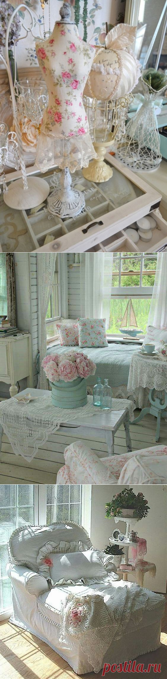 Стиль Шебби Шик (Shabby Chic) в интерьере. — Мой Прекрасный Дом