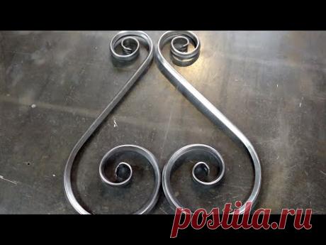 как сделать без станка шикарные завитки из профильной трубы на ребро