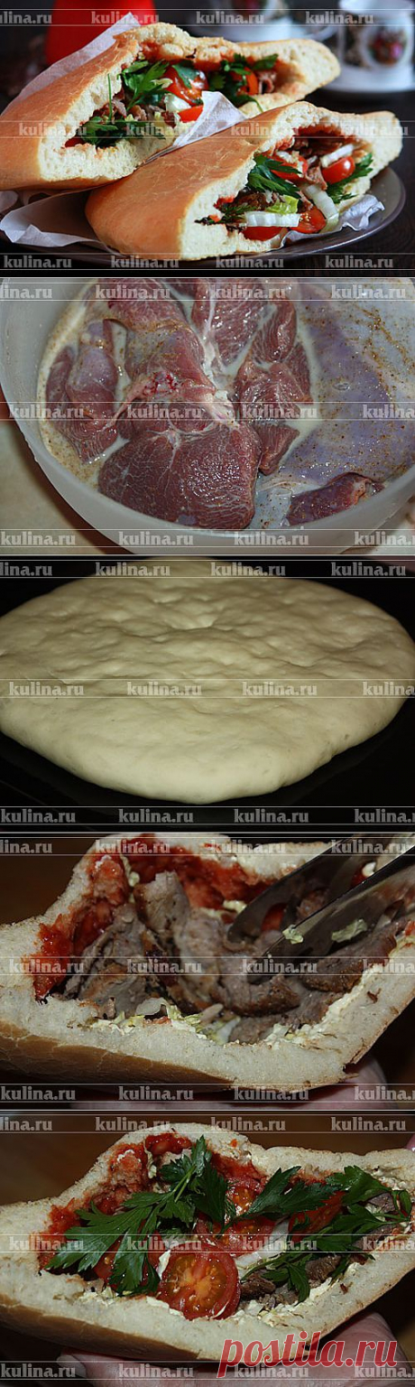 Дёнер (турецкая лепешка с мясом)