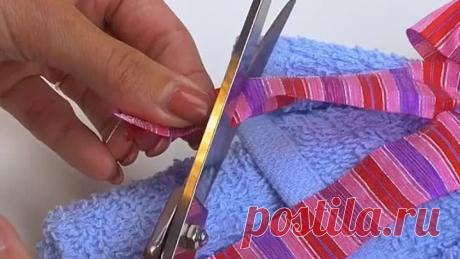 Мишка из полотенца