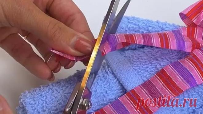 Мишка из полотенца