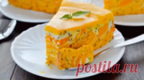 Яркий и вкусный тыквенный манник
