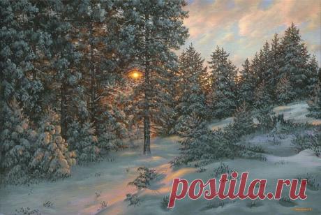 АЛМАЗНЫЙ СНЕГ. Алмазный снег пикейным покрывалом
тихонечко укрыл дремавший пруд,
порадовав красою небывалой
осинки, что стояли на юру.