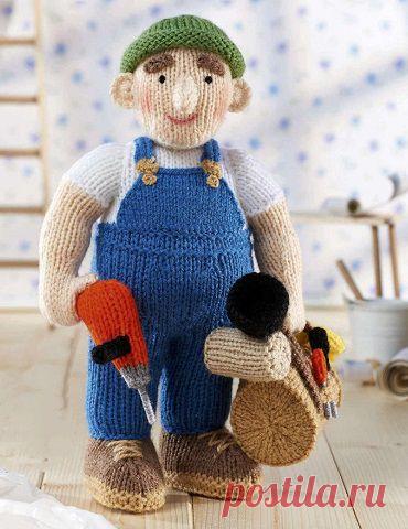 Вязаная игрушка «Мастер» | DAMские PALьчики. ru