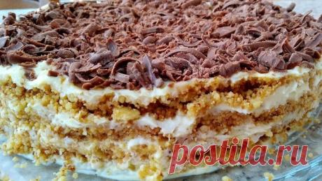 Без Духовки,Без печенья💯даже миксер не нужен!Обалденный Торт ПЛОМБИР