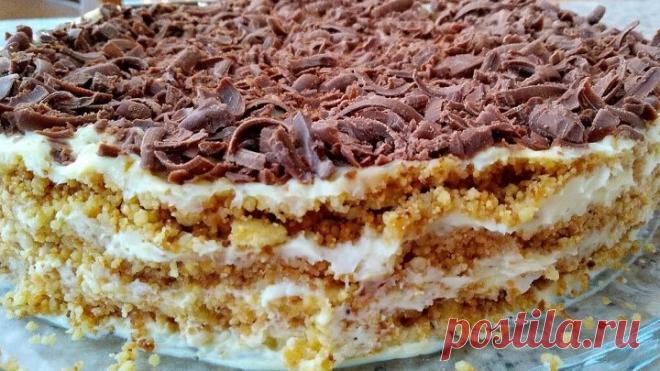 Без Духовки,Без печенья💯даже миксер не нужен!Обалденный Торт ПЛОМБИР