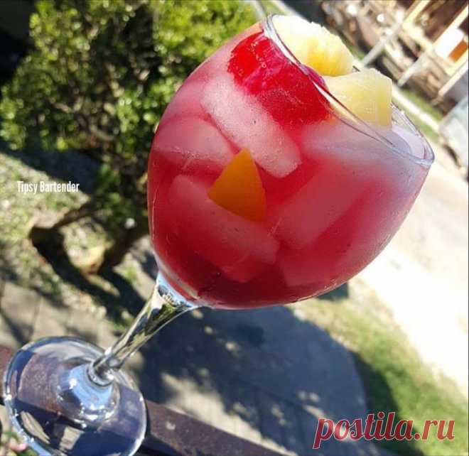 Island Ecstasy Cocktail -TipsyBartender.com The Island Ecstasy Cocktail is a fruity cocktail that packs a punch with a splash of moonshine