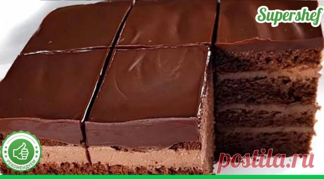 Вкуснейший шоколадный торт с творожно-шоколадной прослойкой - СУПЕР ШЕФ