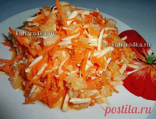 Салат из свежей моркови, сыра и ананасов – изысканно, вкусно и легко ....
