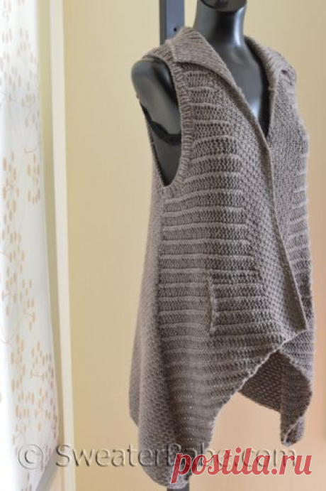 PDF Knitting Pattern for Balboa Vest from SweaterBabe.com