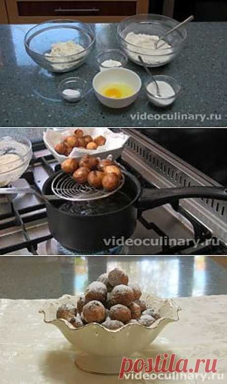 Творожные пончики - Видеокулинария.рф - видео-рецепты Бабушки Эммы