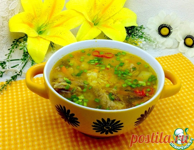 Суп с пшеном и маринованными огурцами – кулинарный рецепт