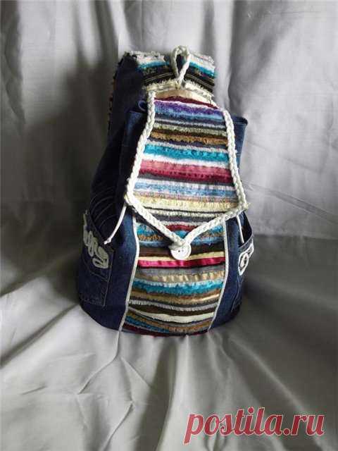 ОБАЛДЕННО КРАСИВЫЙ РЮКЗАК ИЗ ДЖИНСОВ