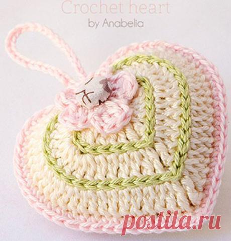 Вязание. Сердечки, крючок