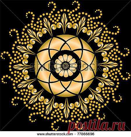 Beautiful Circular Pattern For Your Design Векторная иллюстрация 77866696 : Shutterstock