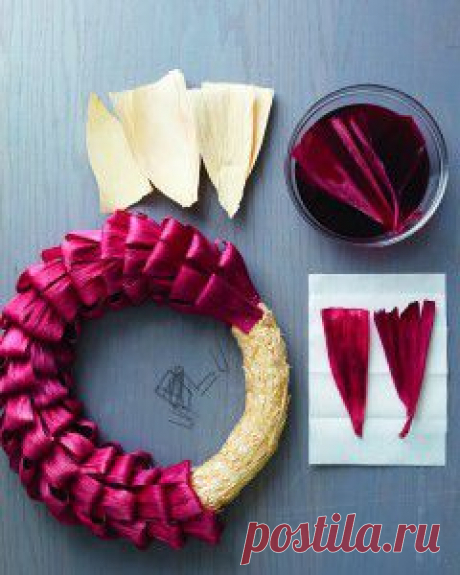 Cornhusk Wreath &amp; Video | Martha Stewart