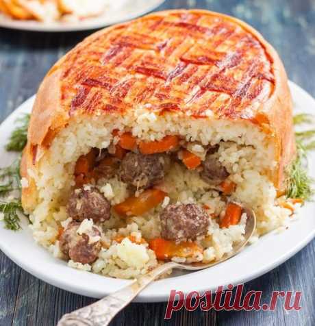 Хан-плов с фрикадельками
