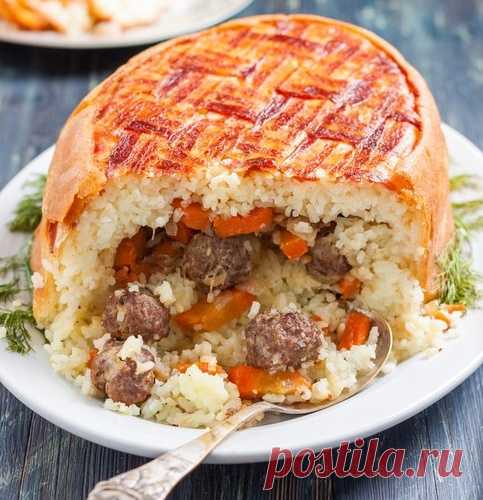 Хан-плов с фрикадельками